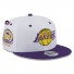 9Fifty Los Angeles Lakers Gorra - - Parche corona blanco