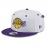 9Fifty Los Angeles Lakers Gorra - - Parche corona blanco