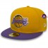 59Fifty Los Angeles Lakers Gorra - - Essential Amarillo y Morado